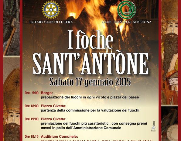 Alberona, arte in fiamme per Sant'Antonio