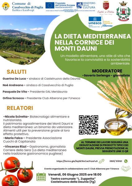 Dieta mediterranea Monti Dauni